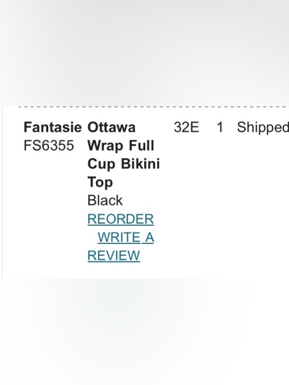Fantasies Ottawa Wrap Full Cup Bikini Top 32E UK (32DDD US) - Picture 6 of 8